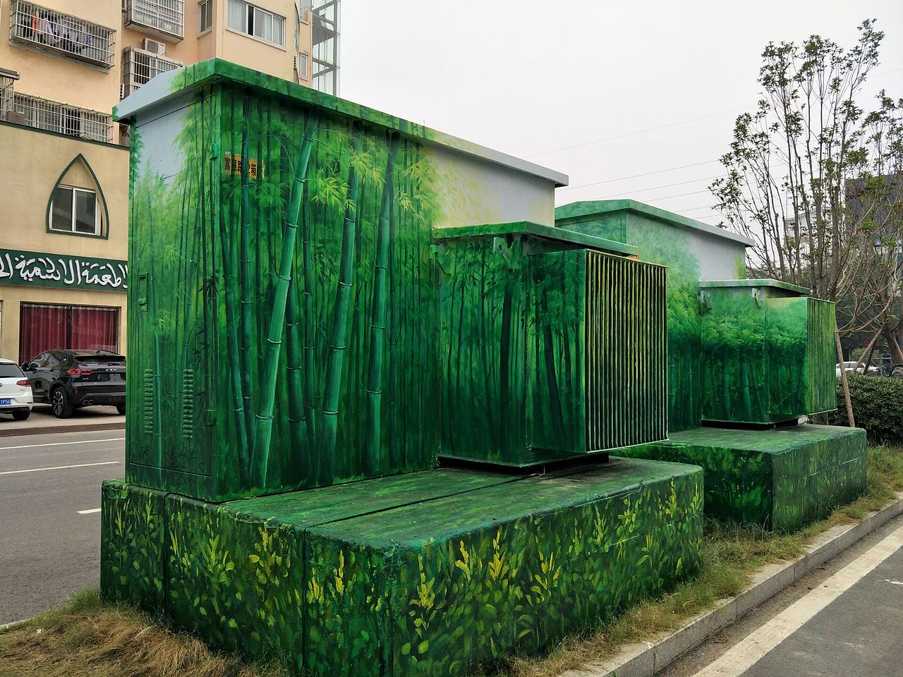 阜阳界首市——富强路变电箱彩绘（图ZMTM3NTU5ODA0） - 新锐潮流插画 - 站酷设计师波普文化传媒原创素材 - 站酷ZCOOL