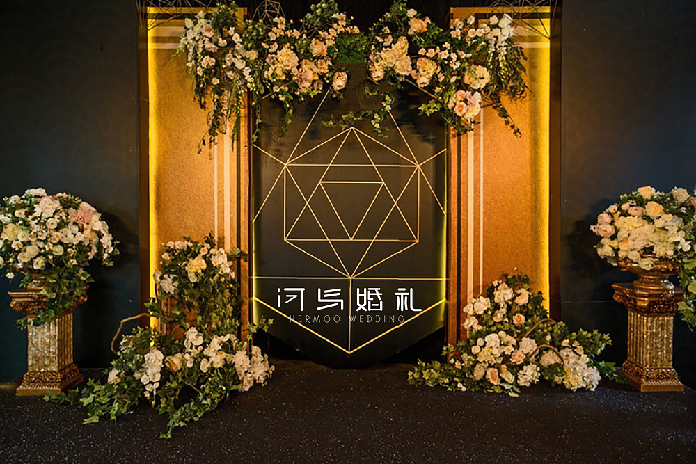 河马婚礼｜现代简洁婚礼（黑色＋金色）（图ZMTM3NjEyMTQw） - 人文/纪实摄影 - 站酷设计师河马婚礼原创素材 - 站酷ZCOOL