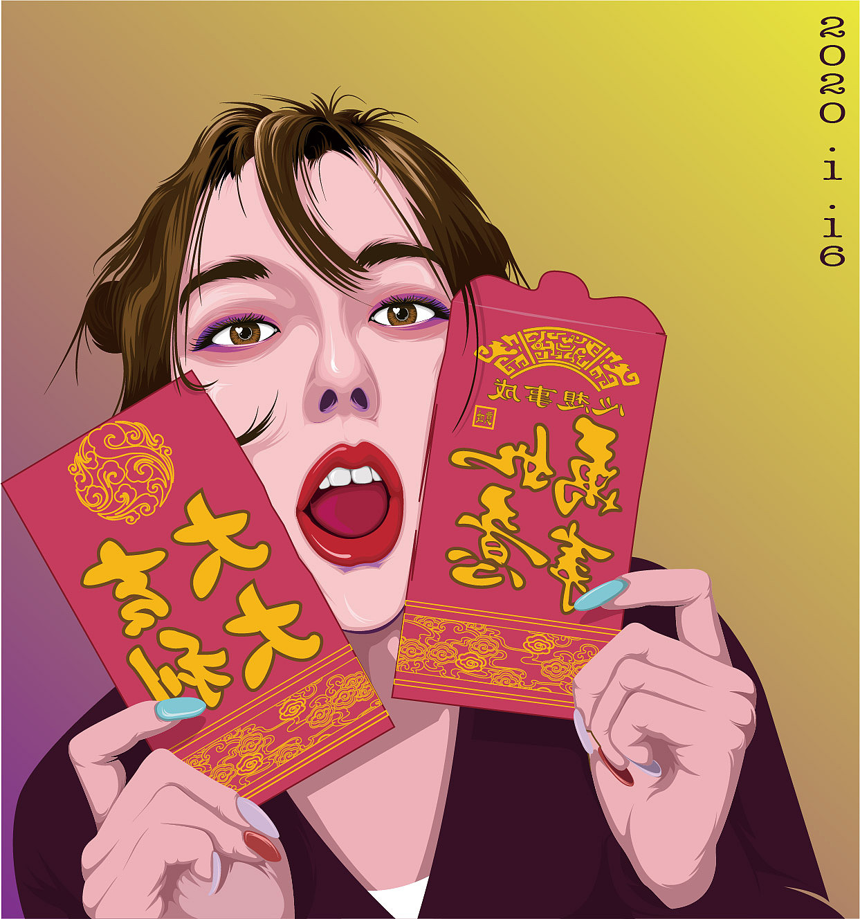 新年快乐（图ZMTkzODEyMTQw） - 创作习作 - 站酷设计师無外原创素材 - 站酷ZCOOL