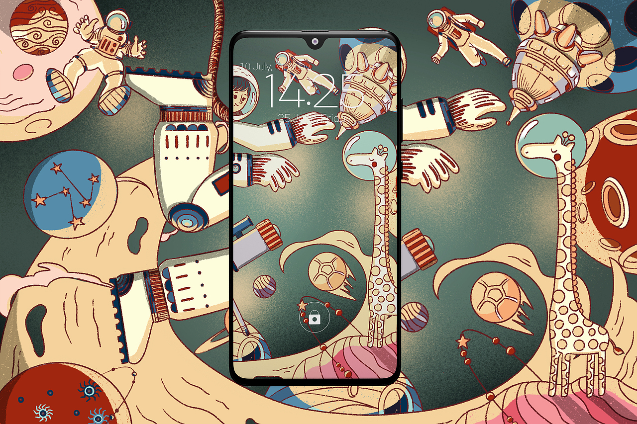 oppo乐划锁屏夏季壁纸系列