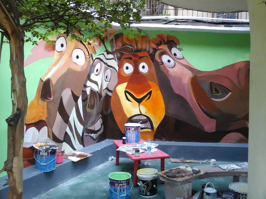 壁画涂鸦（图ZMTg4NzQ5MDUy） - 绘画 - 站酷设计师蜗牛将军原创素材 - 站酷ZCOOL