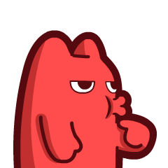 c54【魔鬼猫表情-撇嘴】#半身 动态 无聊 嘟嘴 鄙视 挑衅 ip 动漫