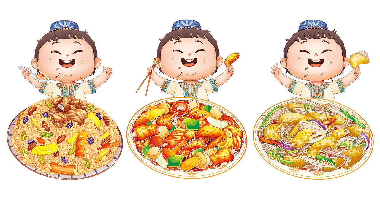 新疆特产包装插画案例两则