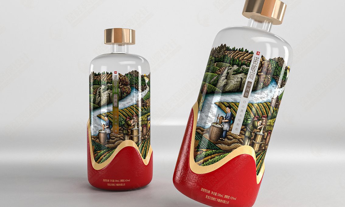 诺敏河白酒—徐桂亮品牌设计!