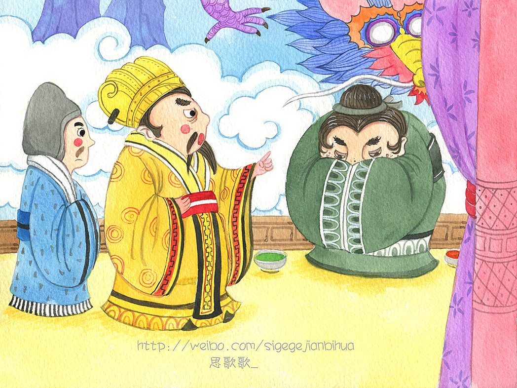 成语故事：画龙点睛（图ZNzUzNTQ1MTI=） - 商业插画 - 站酷设计师思歌歌_原创素材 - 站酷ZCOOL