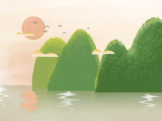 双峰插云