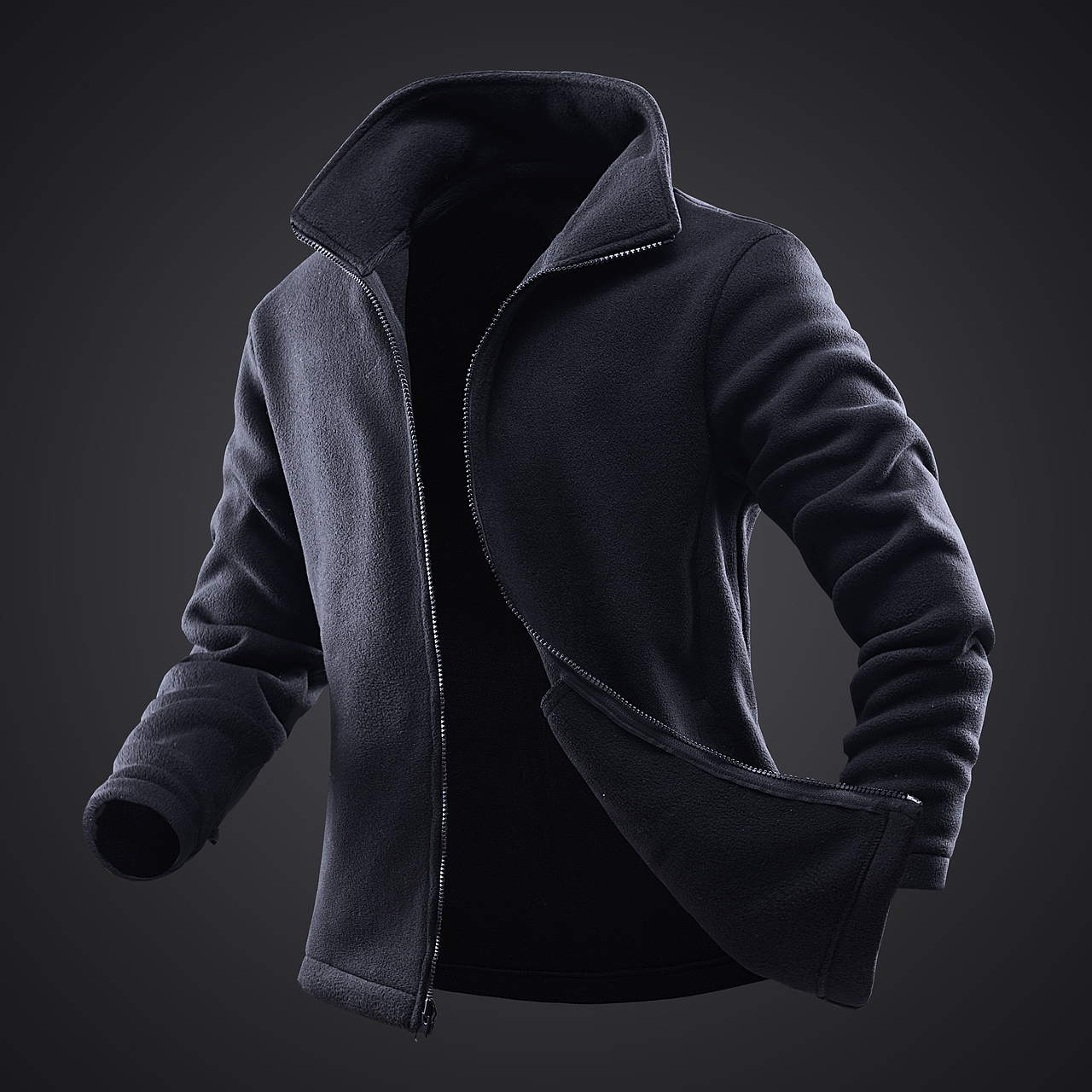 运动户外男女服装平铺挂拍静物拍摄产生摄影镂空立体图