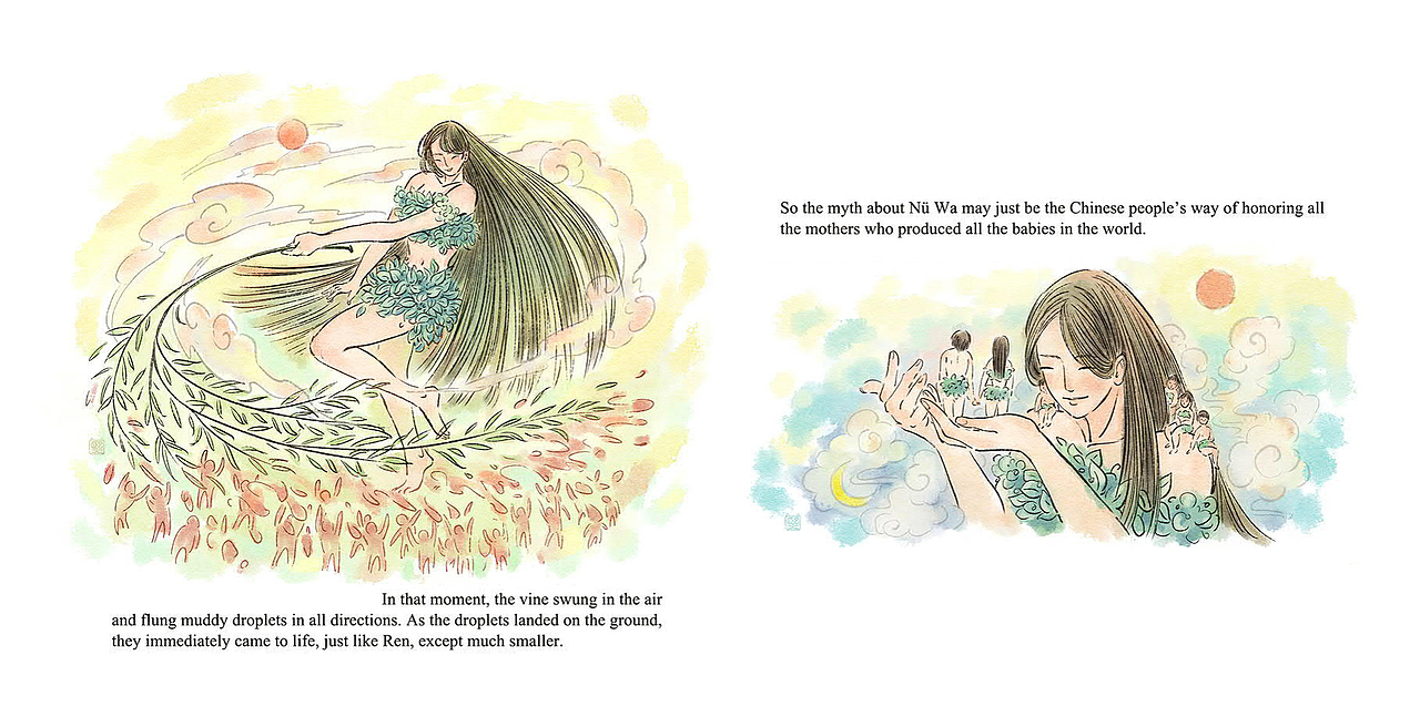 图书《Chinese Folktales 》插图部分（图ZMjg2NTAyNTky） - 商业插画 - 站酷设计师木屿熙Muyuxi原创素材 - 站酷ZCOOL