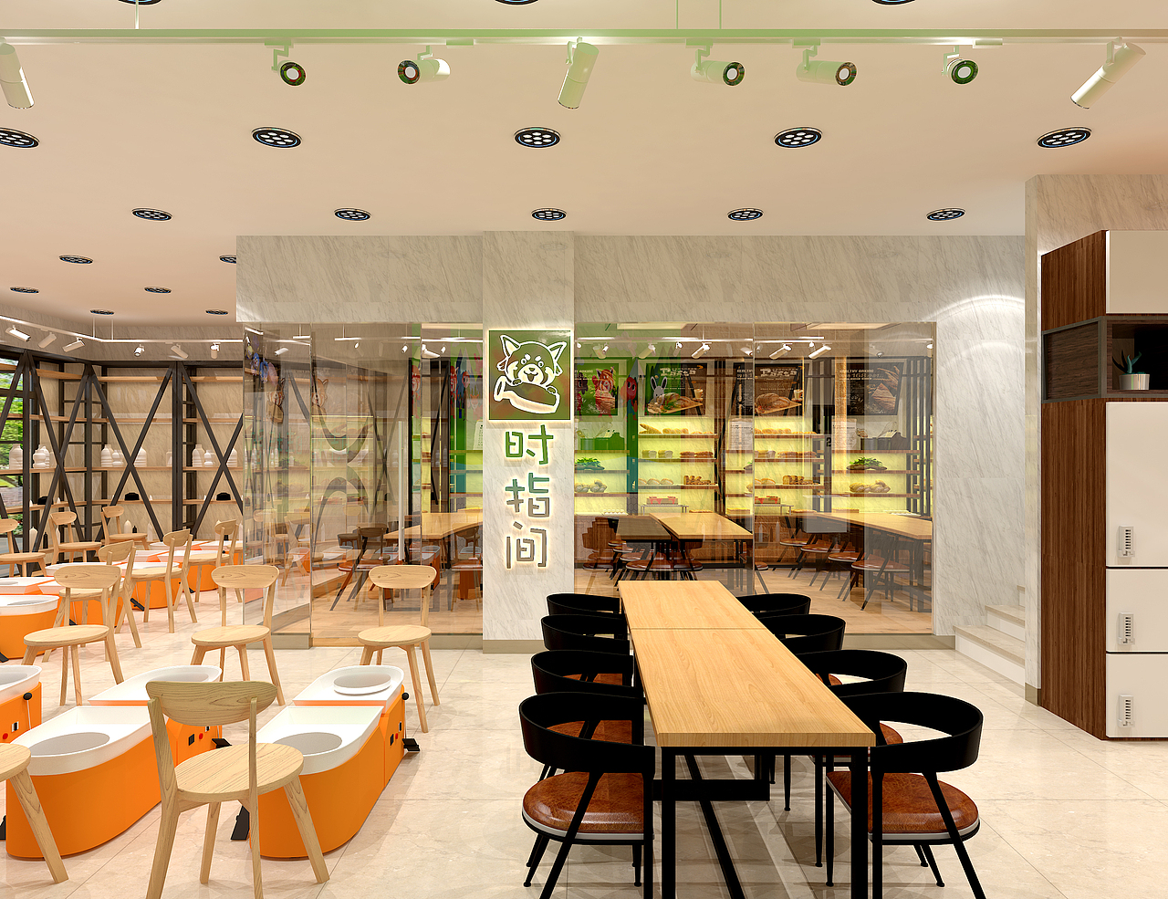 儿童陶艺店 陶艺店动漫主题风格 时指间陶艺店