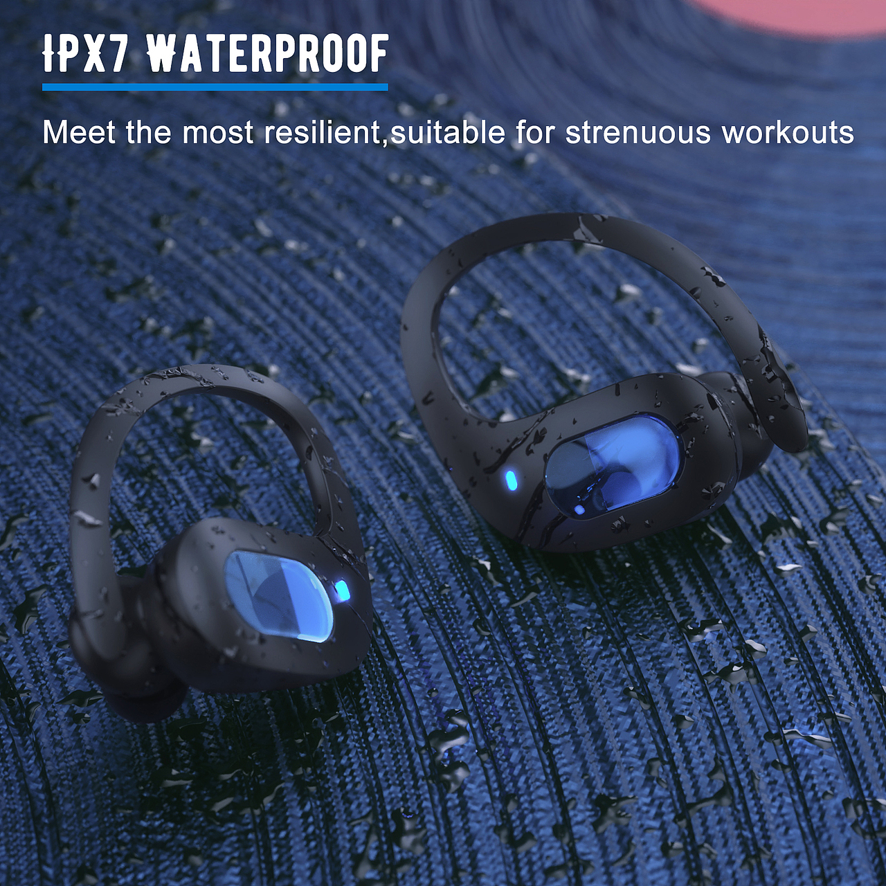 电商亚马逊‖耳挂耳机建模渲染