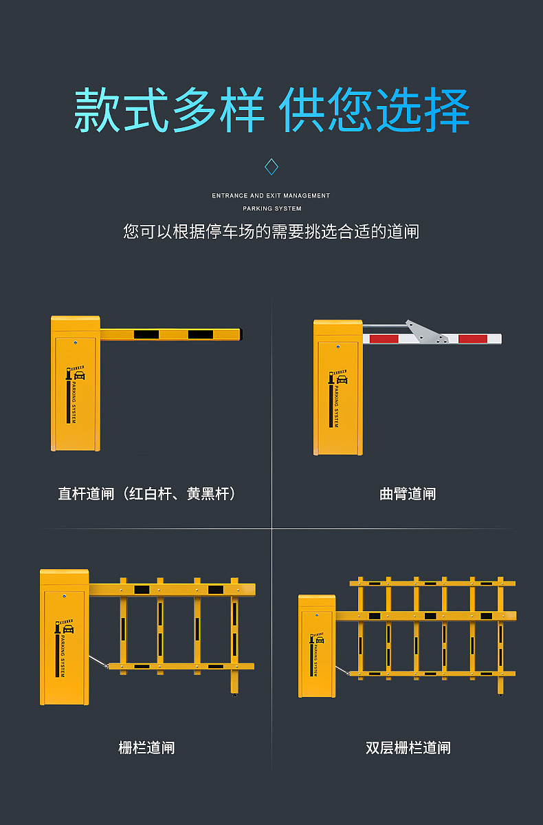 车牌识别道闸科技详情页（图ZMjI4ODE3NDA4） - 电商 - 站酷设计师电商设计小神原创素材 - 站酷ZCOOL