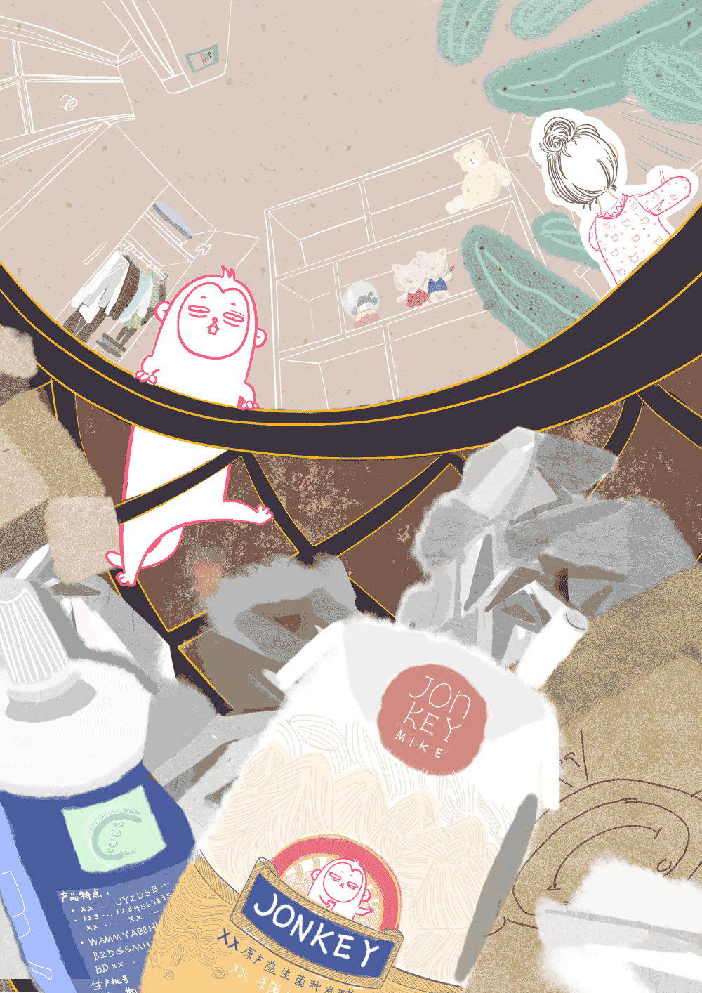 Jonkey-酱尅表情包&动态插画（图ZMTQ1NDUzNDE2） - 网络表情 - 站酷设计师goldest原创素材 - 站酷ZCOOL