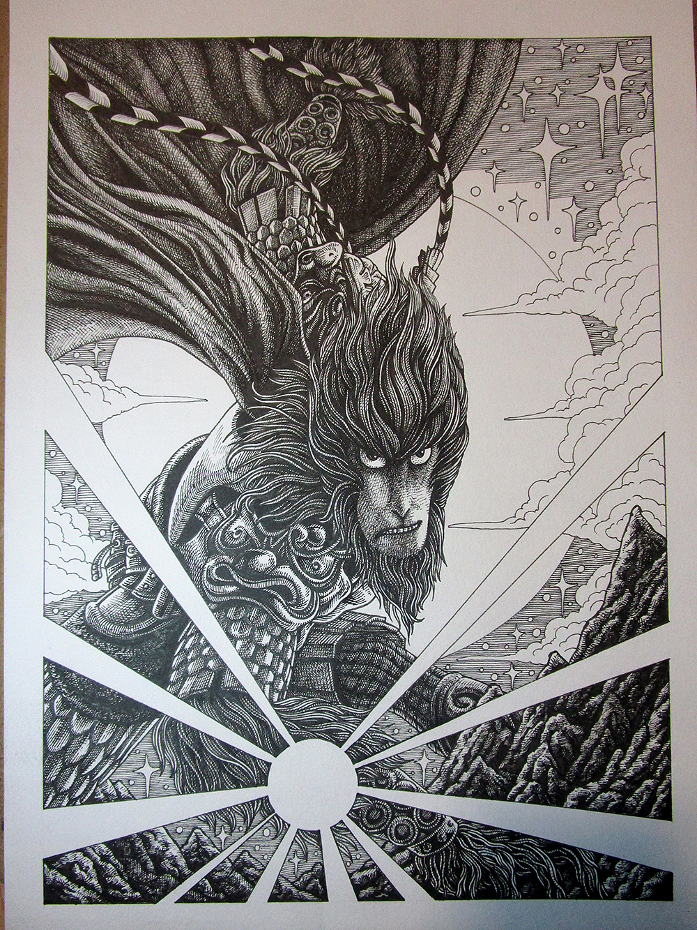 《大圣归来》手绘封面 过程详解（图ZMzg1NzY5OTI=） - 商业插画 - 站酷设计师傅淳强画者之旅原创素材 - 站酷ZCOOL