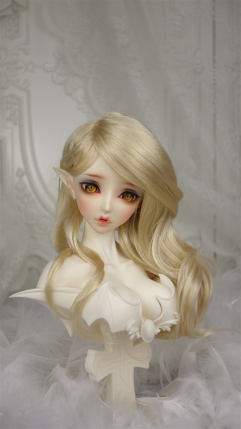 吸血鬼 lisa 三分bjd娃娃 头雕&胸台 3d建模,3d打印原型制作