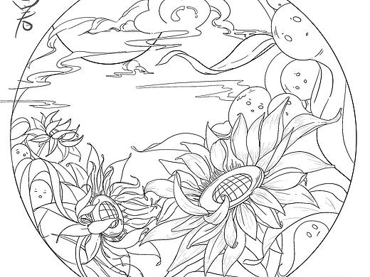 24节气 一大暑    记录我的大三插画日常