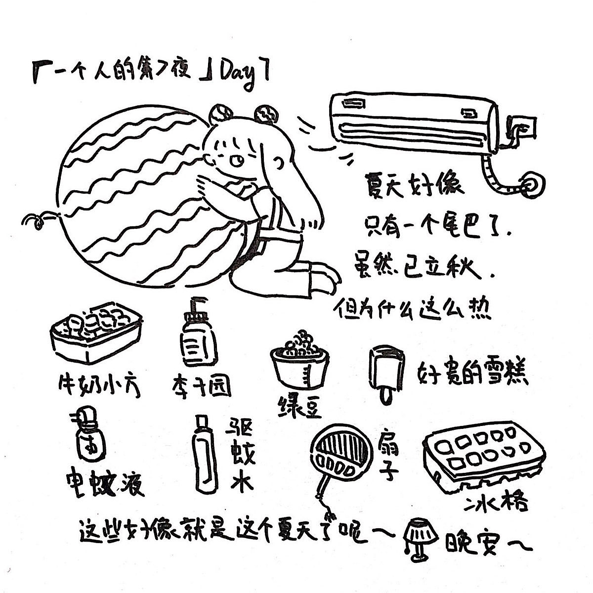 2020虚拟日记手账简笔画合集part1day1day24