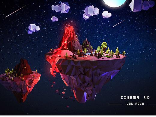 C4D-low poly