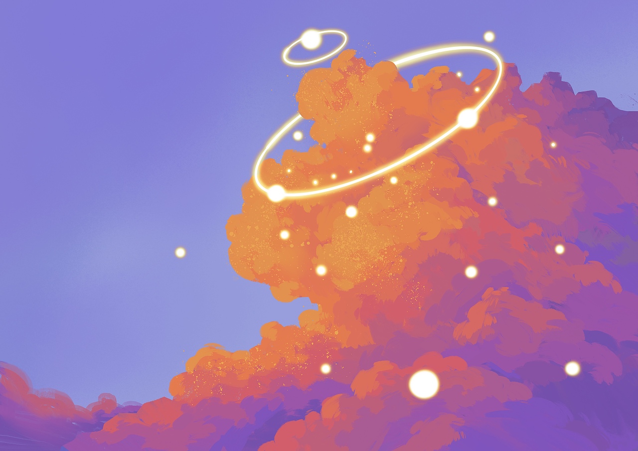 云的记忆（n日一练）（图ZMjU1OTEyMTk2） - 商业插画 - 站酷设计师小马快跑98原创素材 - 站酷ZCOOL