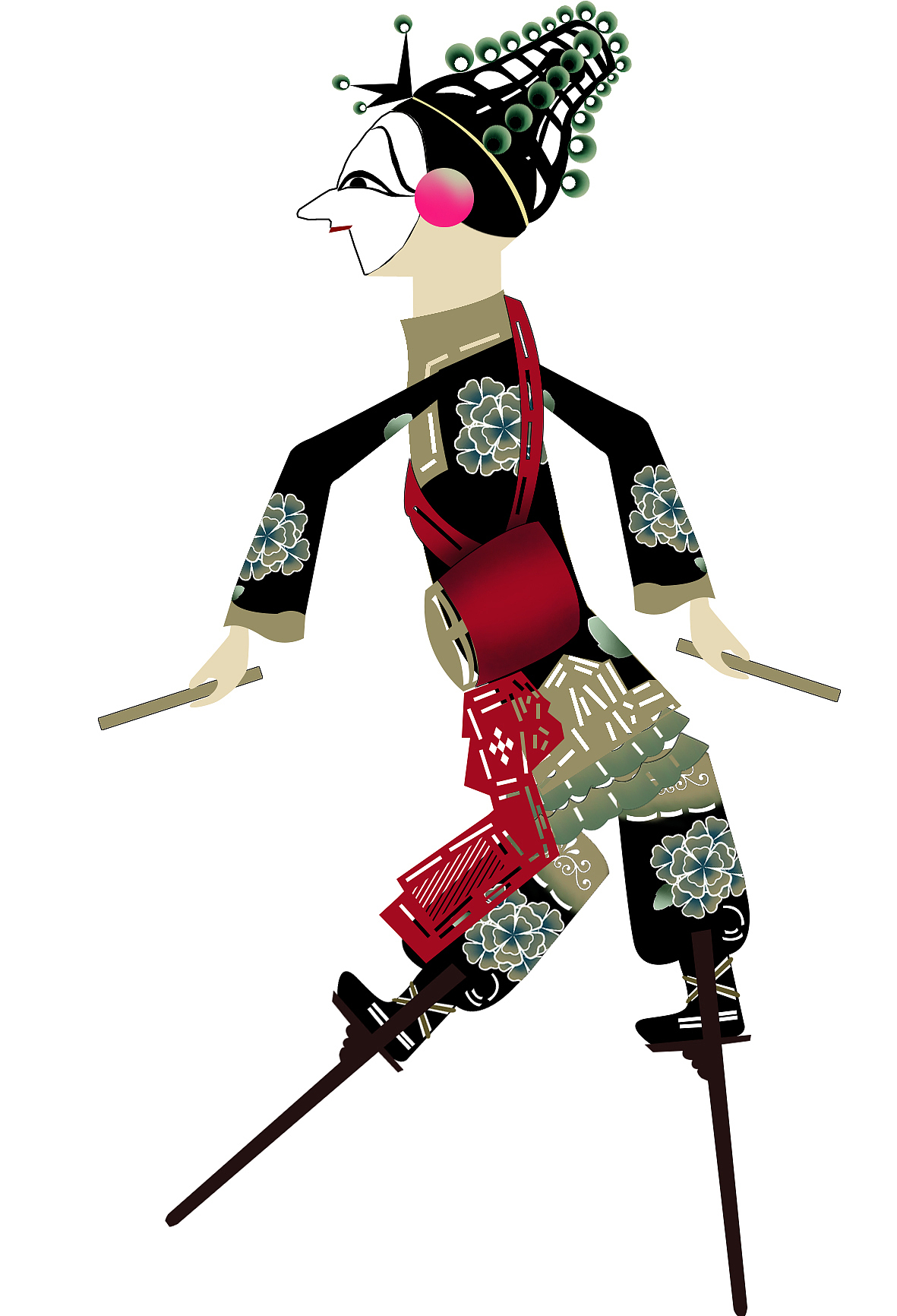 皮影戏|插画|创作习作|dunan_123_原创作品-站酷zcool