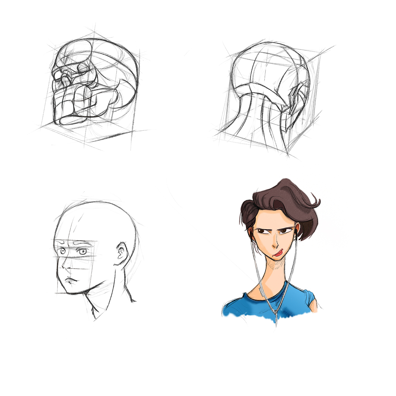 随笔头部临摹（图ZMTE1MzAyNjgw） - 概念设定 - 站酷设计师悬崖上的笼鸟原创素材 - 站酷ZCOOL