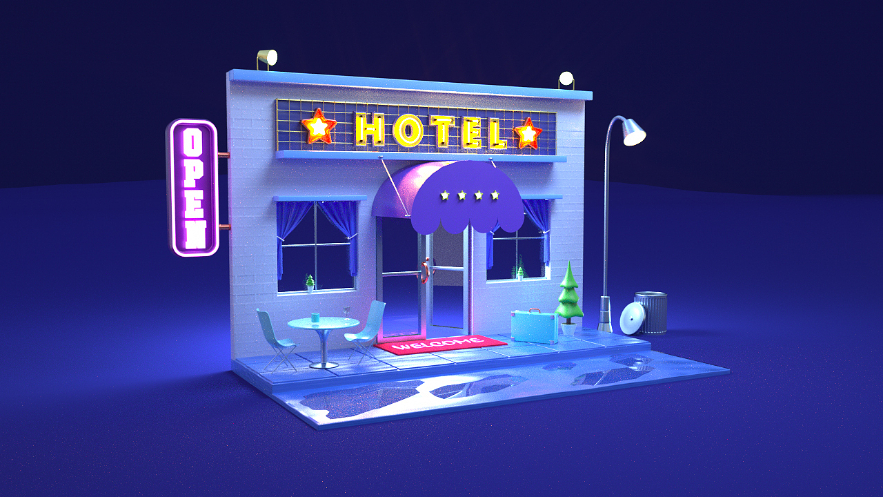 【c4d建模+oc渲染+排版】c4d练习合集（图ZMTQ3MjU4NDE2） - 场景 - 站酷设计师韦恩wayne原创素材 - 站酷ZCOOL