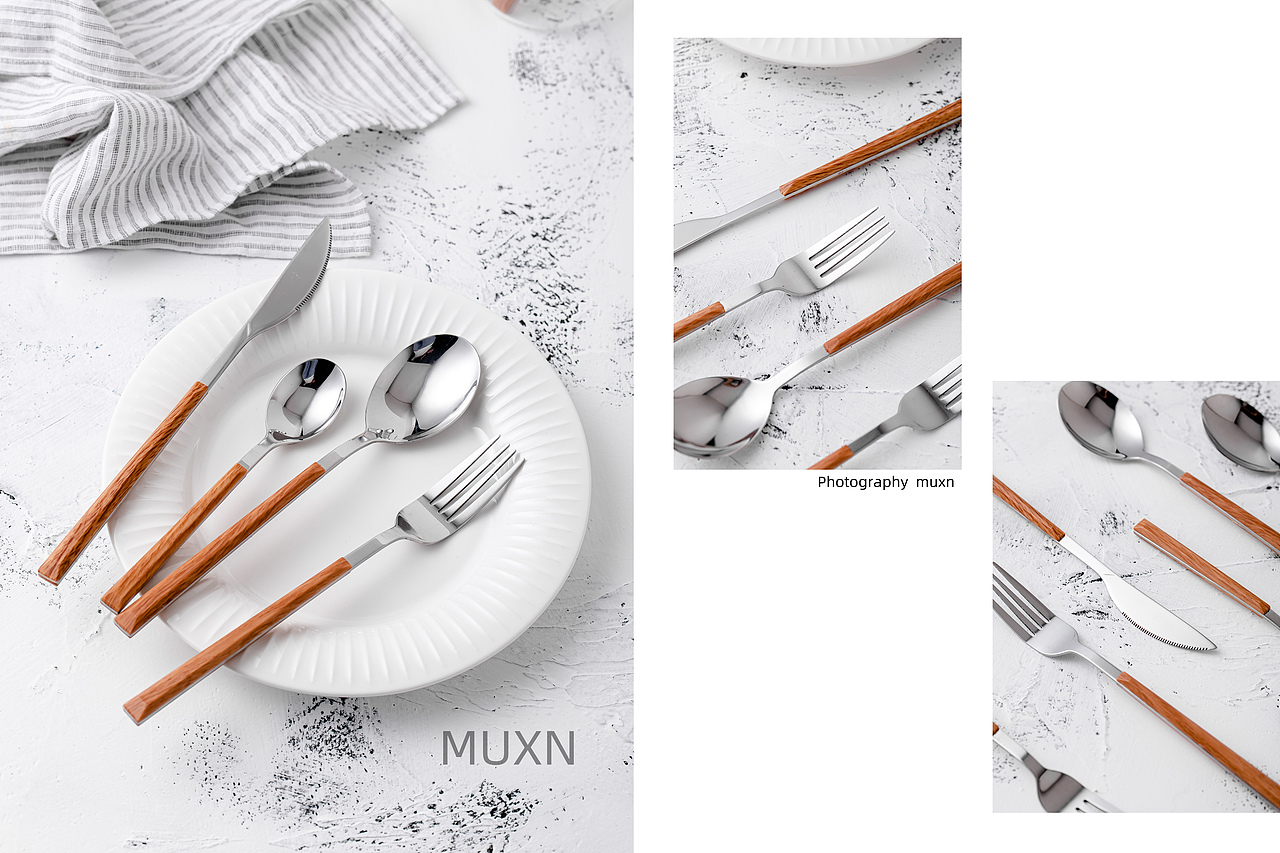 北欧风刀叉勺套装（图ZMjA2NzY0NTQ4） - 产品摄影 - 站酷设计师muxn原创素材 - 站酷ZCOOL