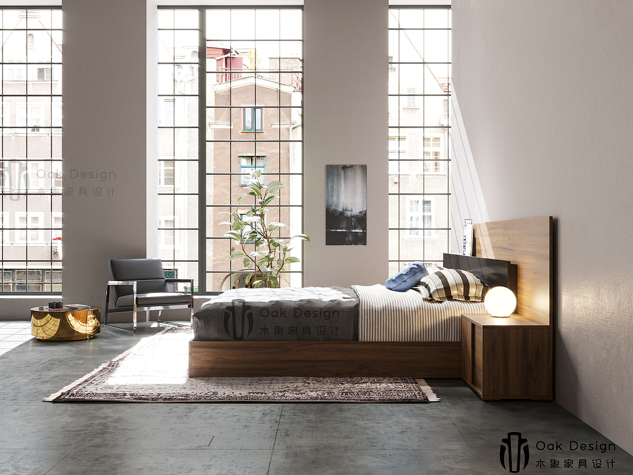 秋意浓-床（图ZMTI4NzU1NzQw） - 家装设计 - 站酷设计师木象家具设计H原创素材 - 站酷ZCOOL