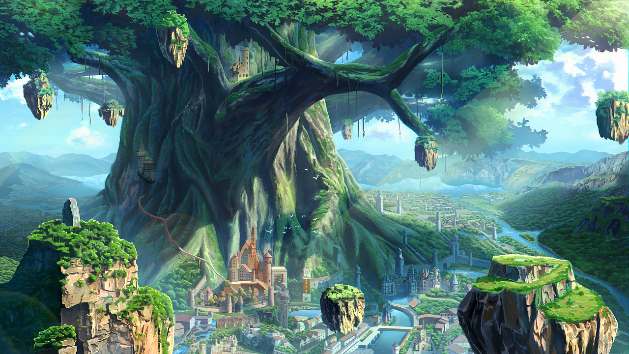 树|插画|游戏原画|面对臭熊猫吧 - 原创作品 - 站酷 (zcool)