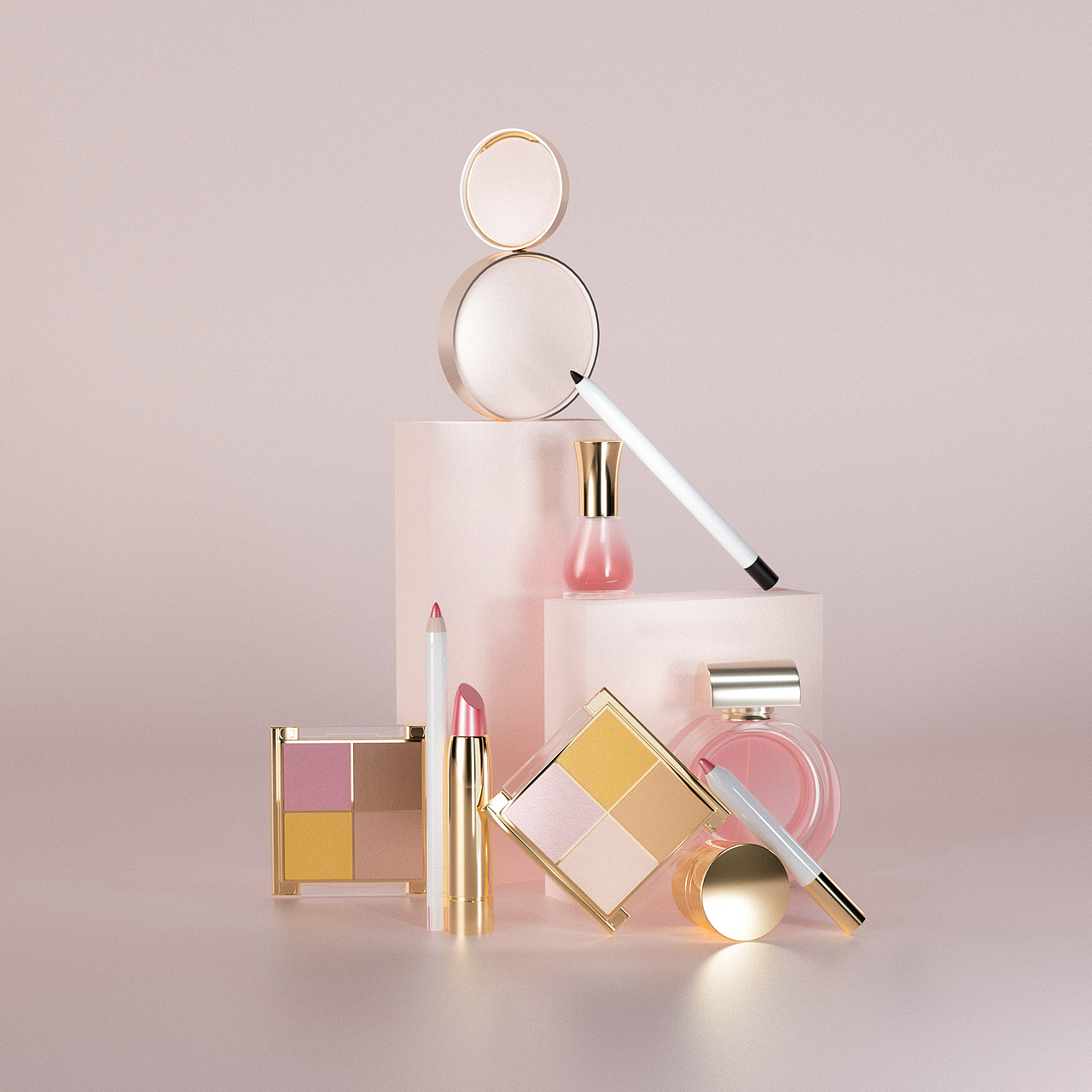 C4D化妆品渲染练习（图ZMjUzNDY4NTY4） - 场景 - 站酷设计师Jarger原创素材 - 站酷ZCOOL