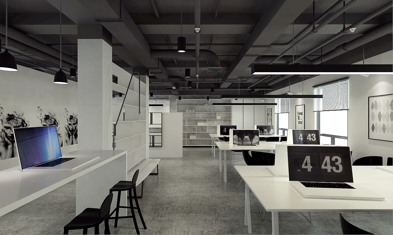 极简办公室 - 办公室装修 - 深圳市沛尚装饰设计工程有限公司