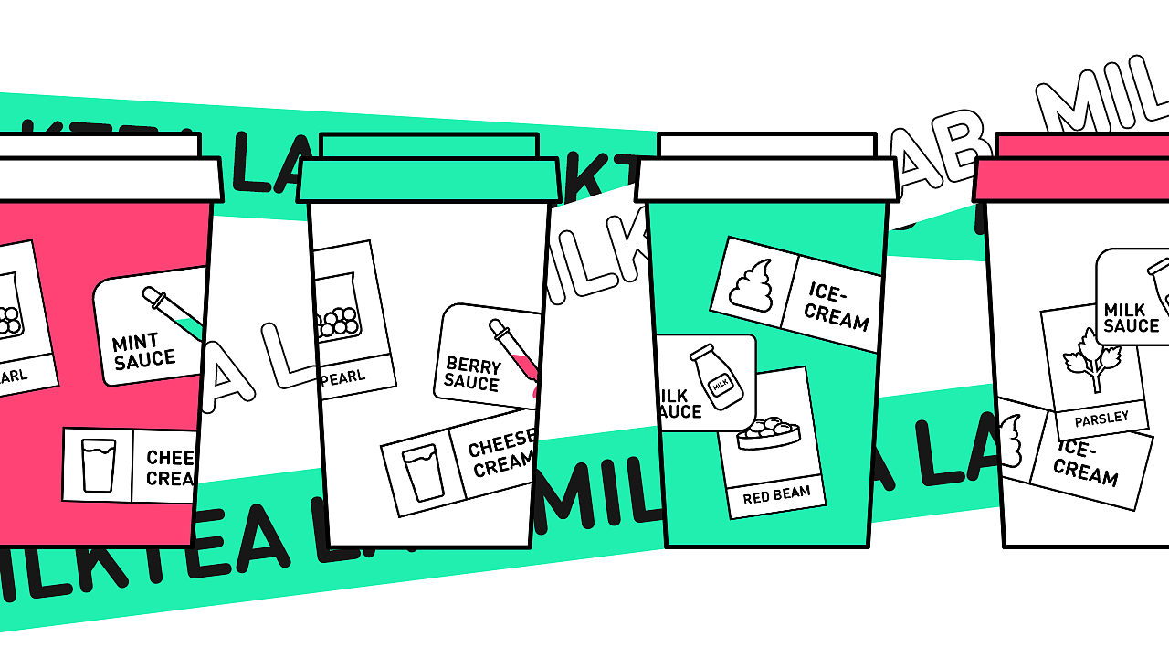 餐饮品牌设计 | 奶茶实验室（图ZMTY1NDU0OTky） - 品牌 - 站酷设计师樱奈雪原创素材 - 站酷ZCOOL