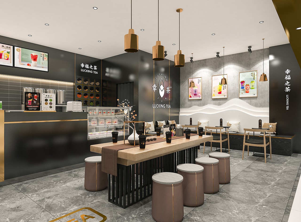 幸茶-餐饮空调设计（图ZMjcwNTg4NDg4） - 酒店餐饮设计 - 站酷设计师白洞设计原创素材 - 站酷ZCOOL