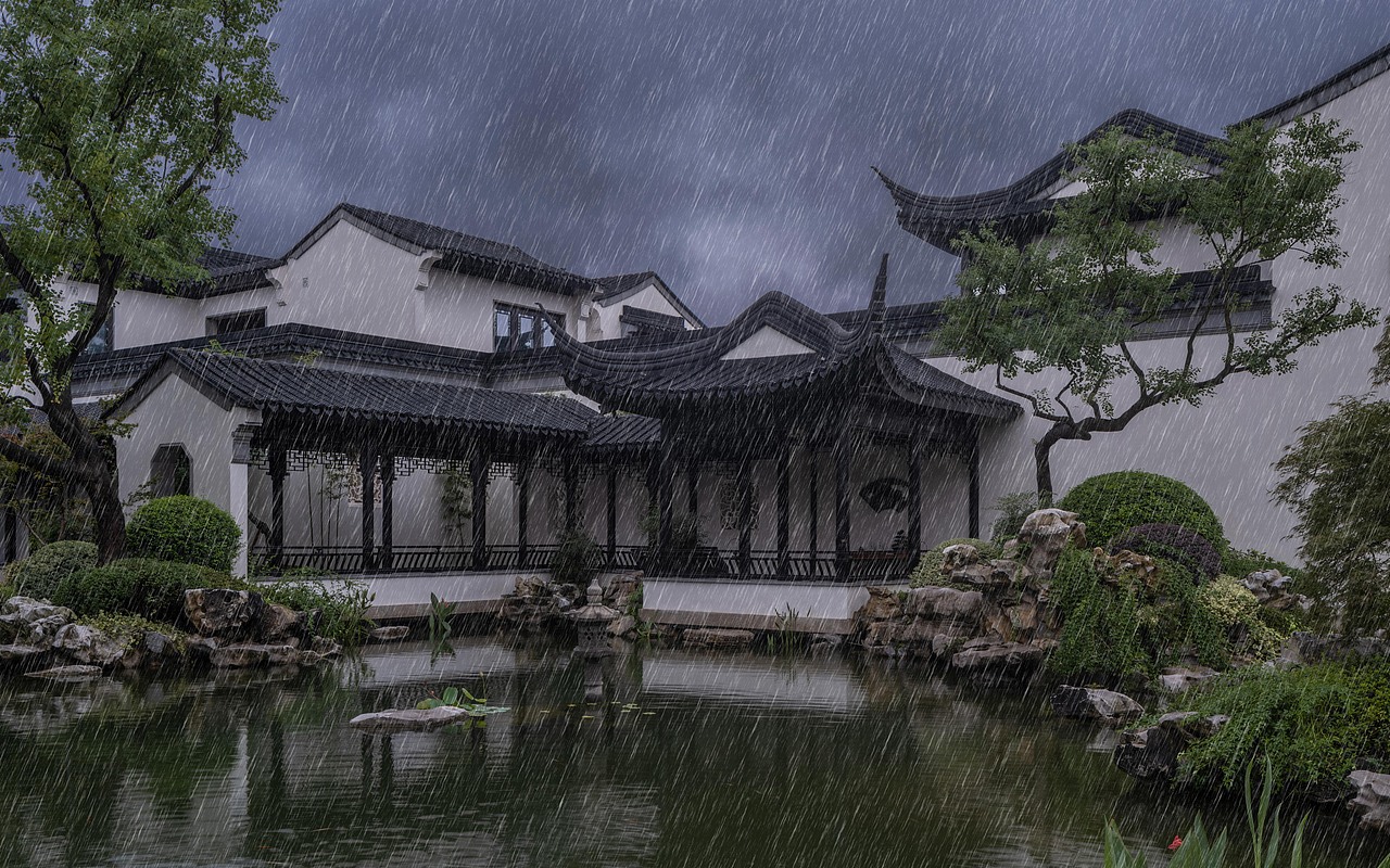 融创桃花源·春雨（图ZMjg2NTczMDc2） - 环境/建筑摄影 - 站酷设计师熊欢建筑摄影原创素材 - 站酷ZCOOL