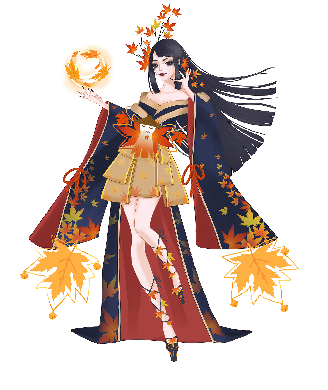 鬼女红叶-秋后之舞_黑丽子-站酷zcool