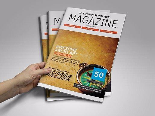 50页杂志周刊画册模板