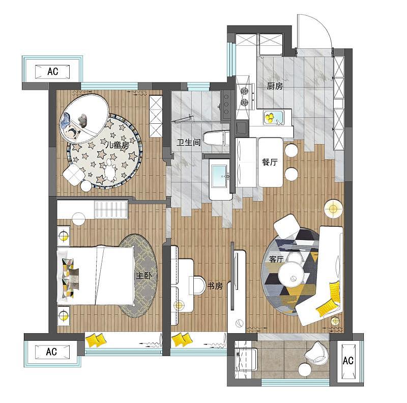 开敞,通透,无限制.|空间|家装设计|半边房i_临摹作品-站酷zcool