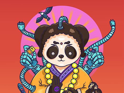 賽博成都（個(gè)人主頁(yè)-ZNDE5MTcyMDg=） - 商業(yè)插畫 - 站酷設(shè)計(jì)師紅心牛油果原創(chuàng)素材 - 站酷ZCOOL