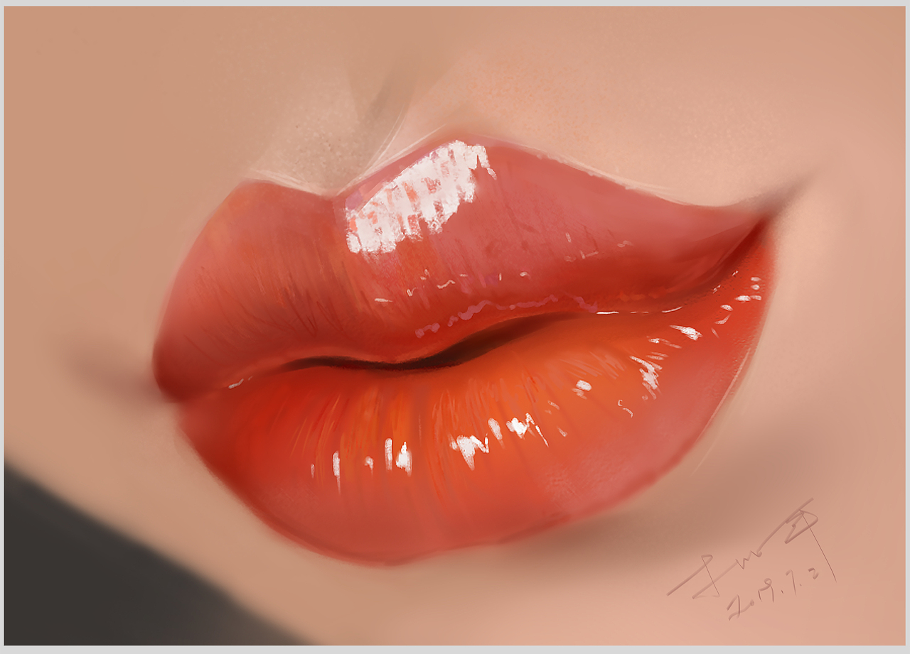 性感嘴唇（图ZMTc4NzcxNjg0） - 绘画 - 站酷设计师艺冠天原创素材 - 站酷ZCOOL