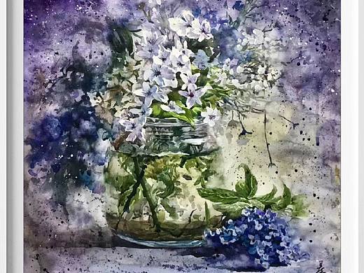 水彩花卉
