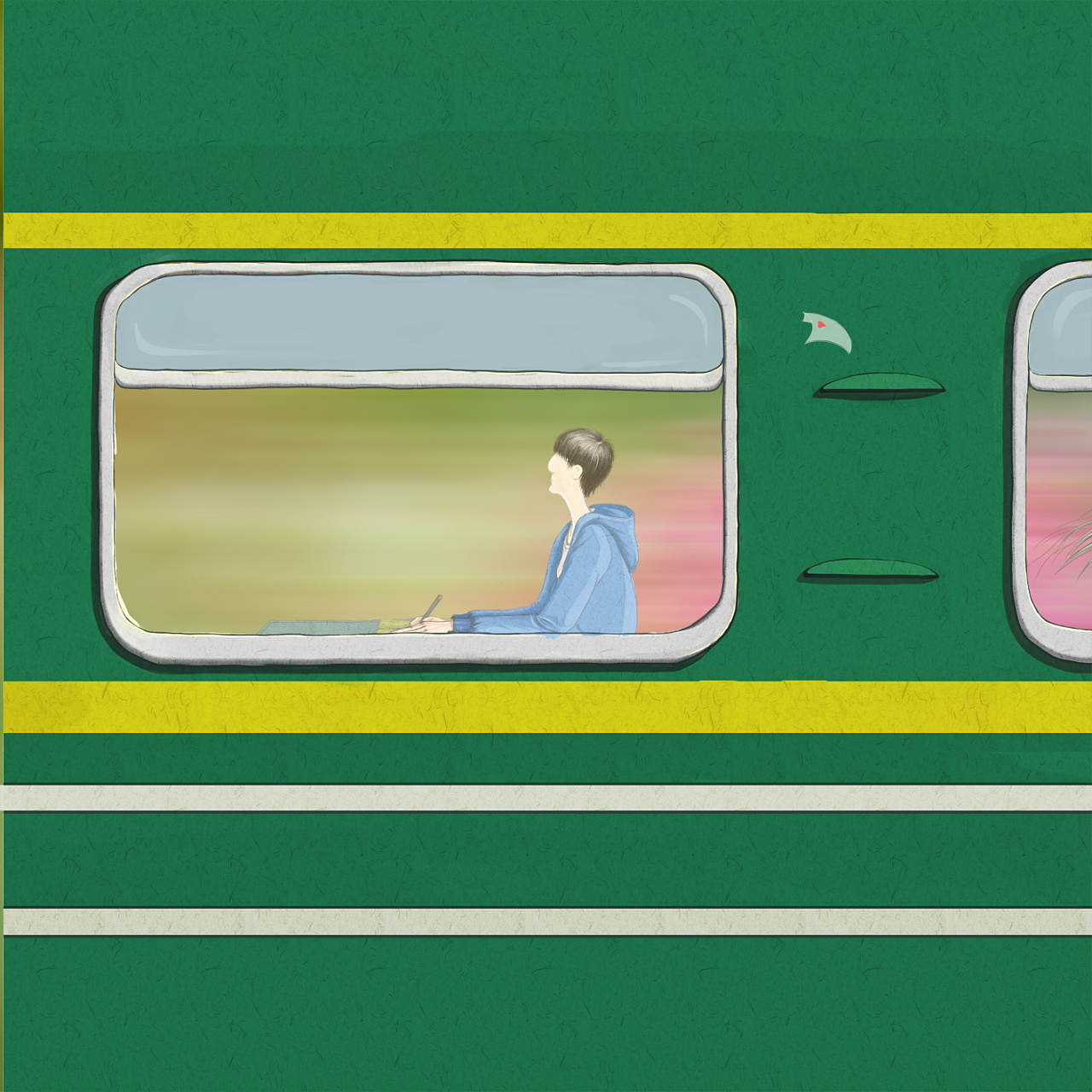 手绘各种火车插图免抠png透明图层素材图片-图行天下素材网