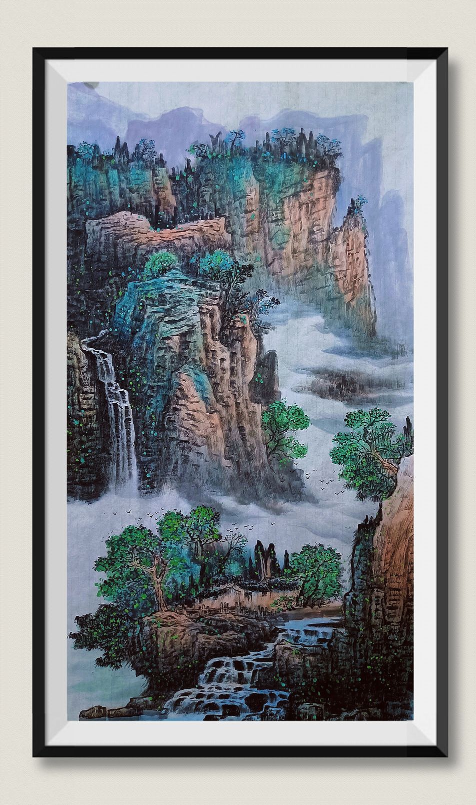 李海英山水作品