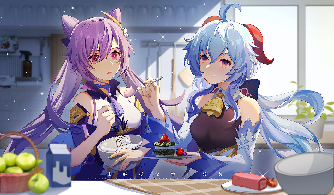 原神 甘雨刻晴同人