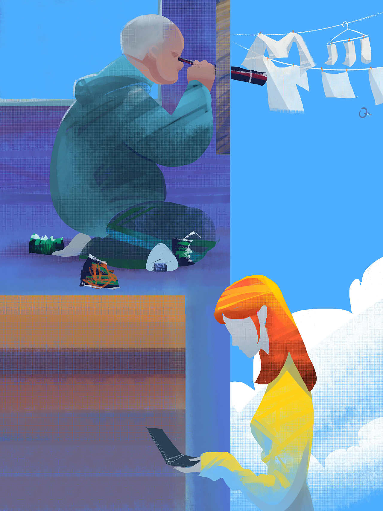 给喜欢的故事画的小插画