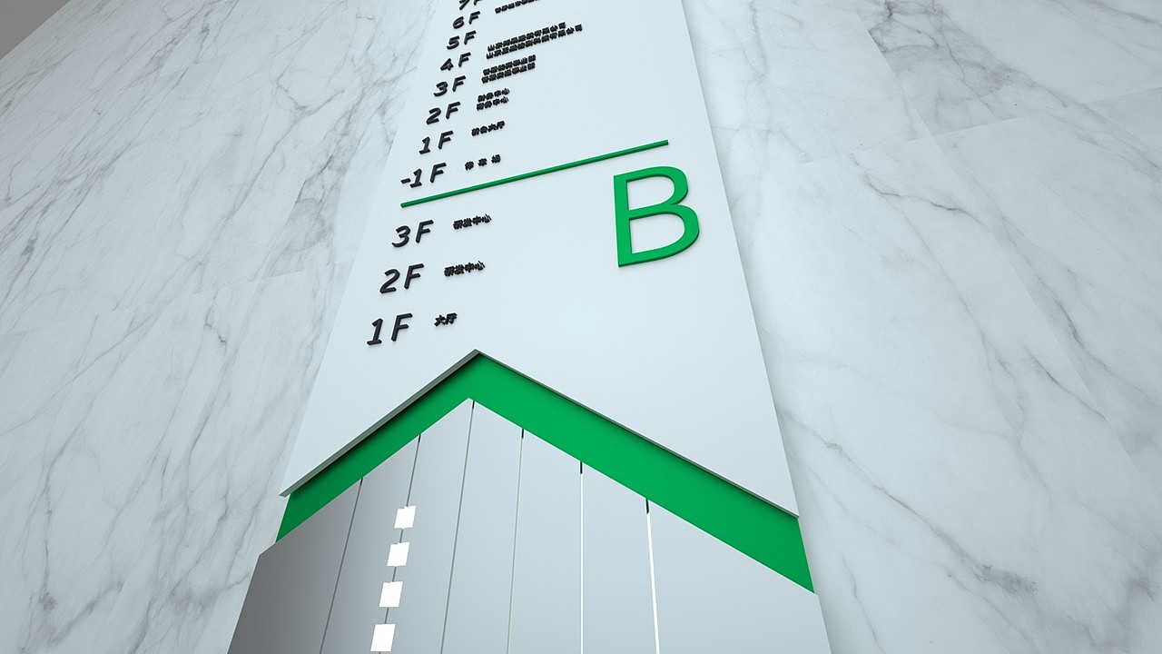 产业园电梯楼层导视设计