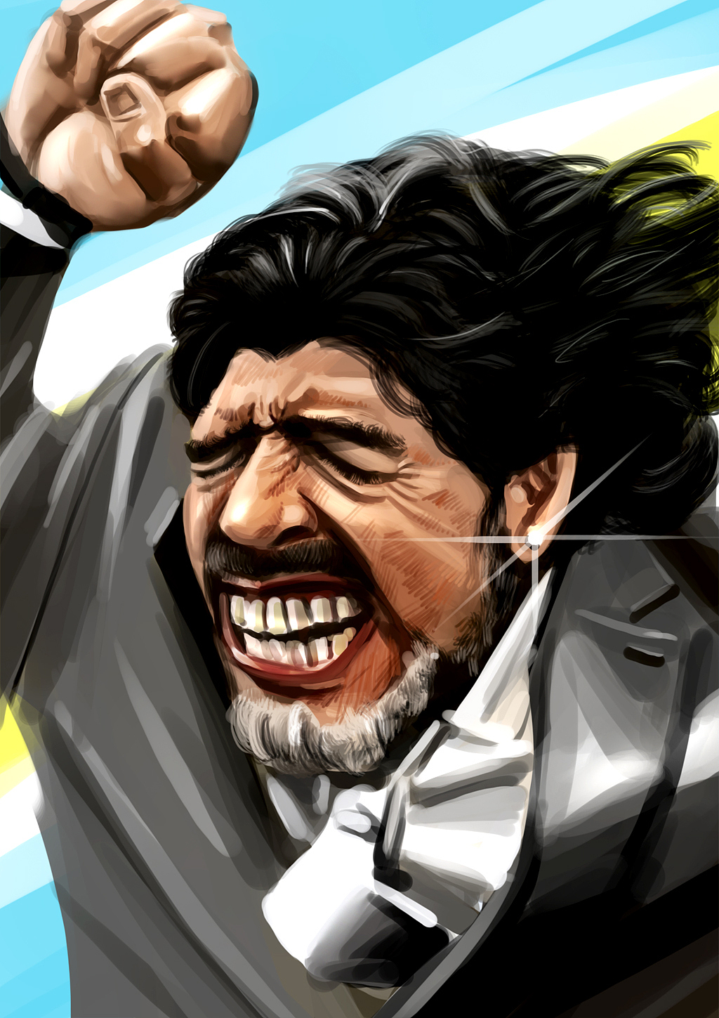 懊恼的马拉多纳,不带萨内蒂和坎比亚索,活该!