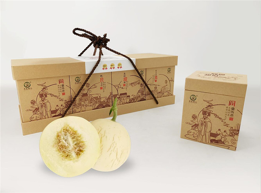 箱盒汇主创"阎良甜瓜"包装设计
