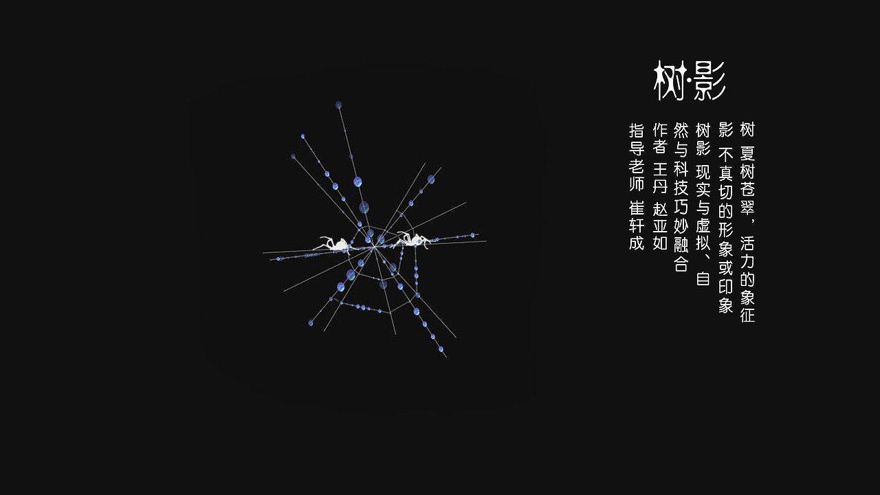 南艺2016年传媒学院数媒专业毕业展户外虚拟影像《树∙影》系列四