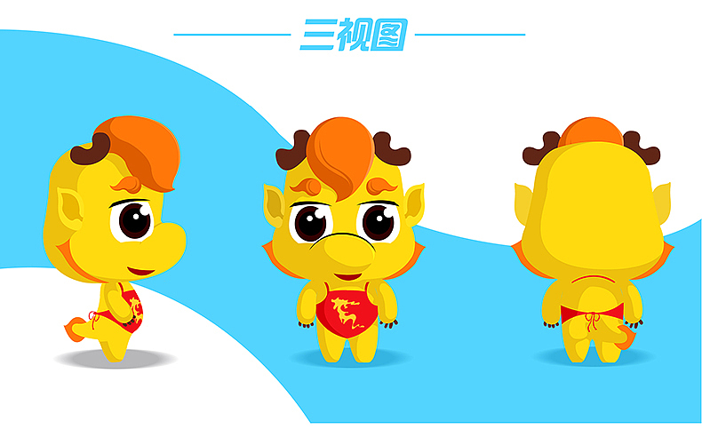 梦动金海湖吉祥物设计——金宝儿（图ZMzc5MDc0ODA=） - IP形象 - 站酷设计师追盛原创素材 - 站酷ZCOOL