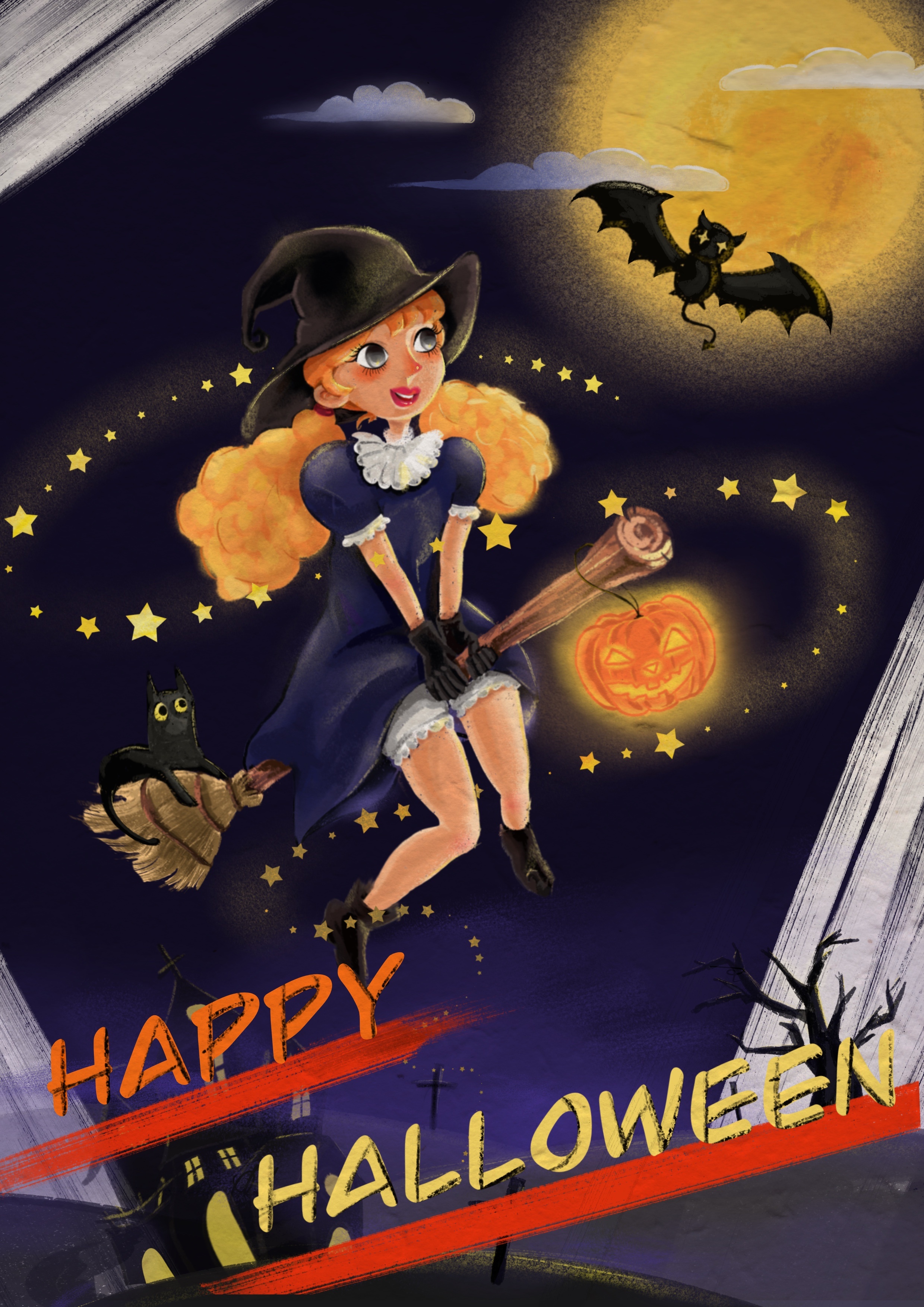 万圣节|插画|创作习作|苍苍包子 - 原创作品 - 站酷 (zcool)