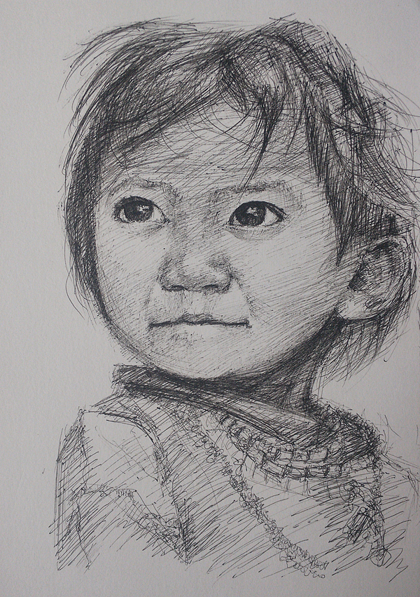 人物素描小作